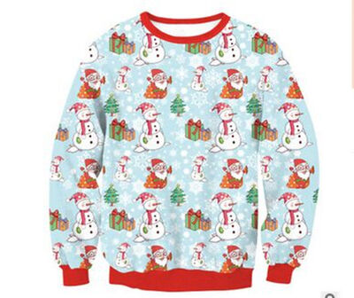

UGLY XMAS Women Men Winter Warm CHRISTMAS SWEATER Santa Popular Sweatshirts