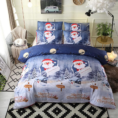 

Comforter Duvet Cover Set Merry Christmas Gift Bedding Set Bedclothes Cover Pillowcase