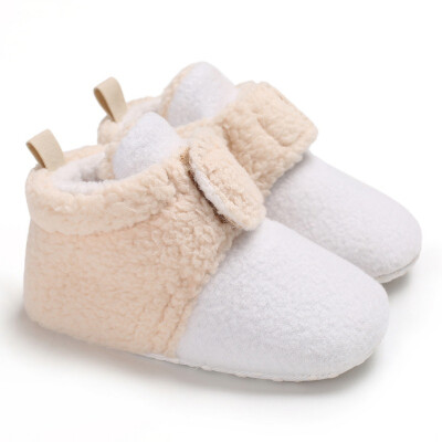 

Baby Boots Autumn Winter Models Stitching Baby Casual Soft Bottom Toddler Shoes Baby Boots Boy Girl