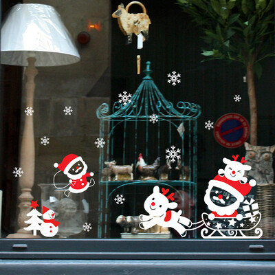 

〖Follure〗Christmas Snowman Removable Home Vinyl Window Wall Stickers Decal Decor A