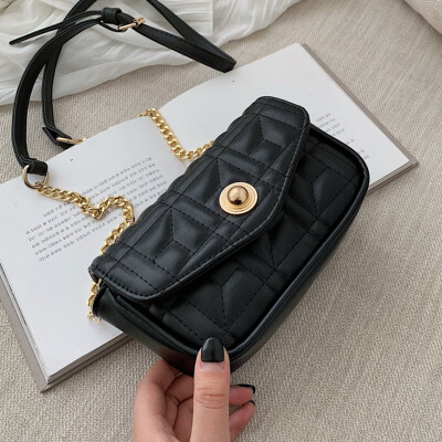 

Small fragrant bag women 2019 new mini - niche bag slant bag women fashion 100 ins chain bag