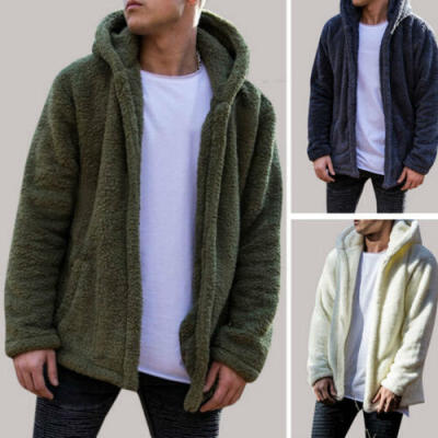 

Mens Fur Fleece Coat Winter Coat Overcoat Warm Slim Jacket Outerwear Hoodies