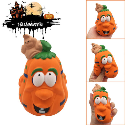 

〖Follure〗Halloween Pumpkin Stress Reliever Scented Super Slow Rising Squeeze Toys