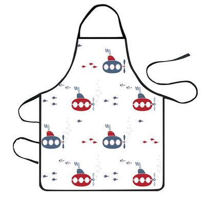 

Toponeto Home Women Waterproof Cute Cartoon Kitchen Restaurant Cooking Bib Apron Aprons