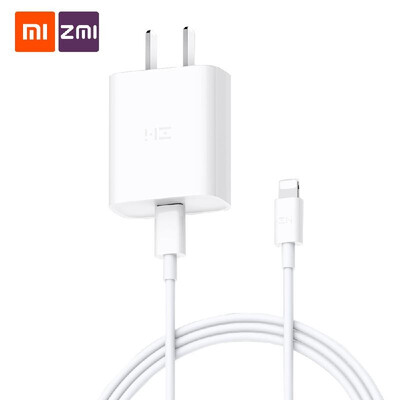 

Xiaomi ZMI USB Type-C Fast Charger with USB-C Lightning Data Cable 18W Mini Plug Portable Phone Adapter Travel Charger Wall Charge