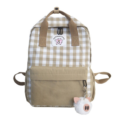 

Ins super-hot&elegant shoulder bag BF wind ancient feeling schoolbag Korean version of high school students canvas Campus