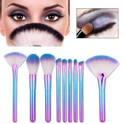 

〖Follure〗9 Pcs Gradient Makeup Brush Set Eye Shadow Brush Cosmetics Blending Brush Tool