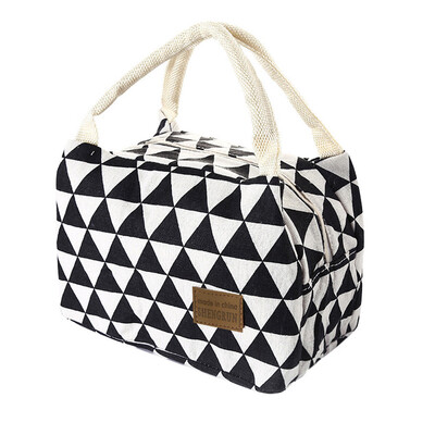 

Siaonvr For Women Kids Men Insulated Canvas Box Tote Bag Thermal Cooler Food Lunch Bags