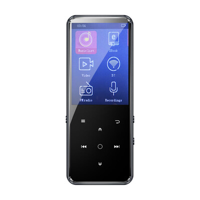 

BENJIE K11 8GB MP3 MP4 Digital Player Metal BT Music Video Player w24 Inches Screen Touch Buttons FM Radio Voice Recording E-Boo