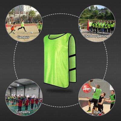 

6 PCS Kids Soccer Pinnies Quick Drying Football Jerseys Youth Sports Scrimmage Team Training Bibs Practice Sports Vest