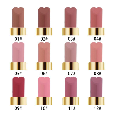 

12pcslot lip kit matte Lipstick Waterproof Nutritious Velvet Lip Stick Red Tint Nude batom Makeup Set