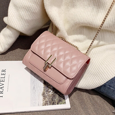 

Fashion retro rhombic chain bag texture shoulder bag Sen small bag female 2019 new wave Korean version of the Messenger bag