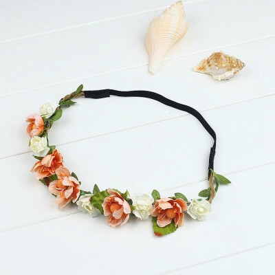 

〖Follure〗Fashion Women Girls Flower Head Hollow Elastic Hair Band Headband Wedding Party