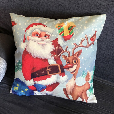 

Tailored Christmas Pillow Case Sofa Waist Throw Cushion Cover Home Decor A