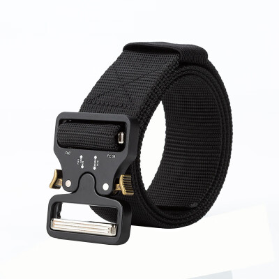 

2019 New Outdoor Tactics Men belt solid color Nylon Weaving Insert Buckle belt Sport Casual Wear resistant belt