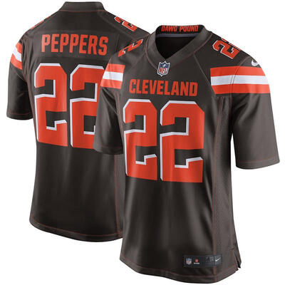 

Mens Football Jersey Cleveland Browns Jabrill Peppers Brown Game Jersey
