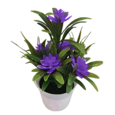 

Artificial Fake Lotus Flower Potted Plant Bonsai Wedding Party Garden Home Decor