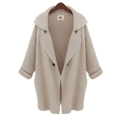 

2019 autumn&winter woolen coat female Mid-Long New Korean temperament womens popular Outerwear woolen coat