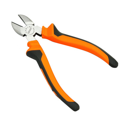 

Diagonal Side Non-Slip Handle Long Nose Pliers Wire Stripper Cutter