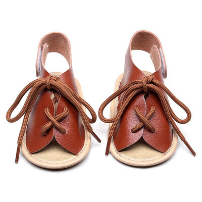 

Summer Baby Girls Solid Lace-Up Shoes Toddler Soft Soled First Walkers Casual Walking Shoes
