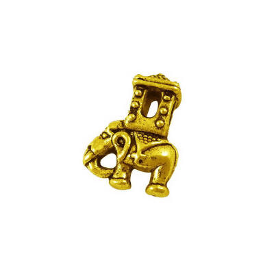 

Alloy European Beads Large Hole Beads Lead Free & Cadmium Free & Nickel Free Elephant Antique Golden Size about 13mm long