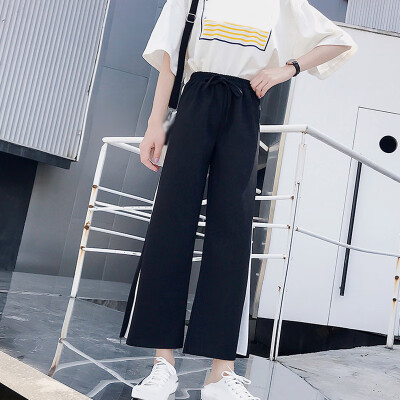 

Womens High Waist Slimming Wide-leg Pants Fashion Casual Loose Trousers Pants