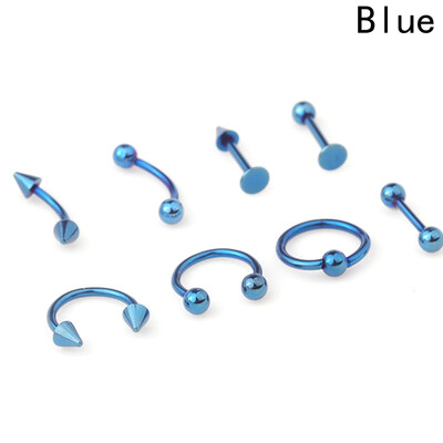 

8Pcs Surgical Thin Small Nose Ring Hoop 08mm Cartilage Piercing Studs Sanwood