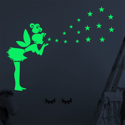 

〖Follure〗Glow In The Dark PVC DIY Stickers Luminous Kids Bedroom Nursery Ceiling Wall