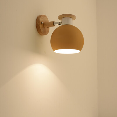 

〖Follure〗Creative Wall Lamp Swing Head Sconce light Bedroom Lighting Bedside Reading Lamp