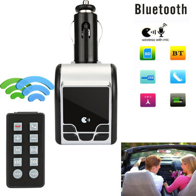 

〖Follure〗Car Bluetooth Wireless FM Transmitter AUX Radio Adapter MP3 Handsfree Call BK