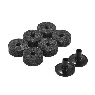 

Drum Accessories Set 6 PCS Cymbal Stand Felt Washers 2 PCS Cymbal Sleeves Replacement Kit for Shelf Drum Grey