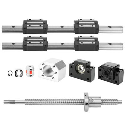 

Greensen 2pcs HGR15-300mm Linear Guide Rail & 1pc RM1605-300mm Ballscrew & BF12BK12 Kit