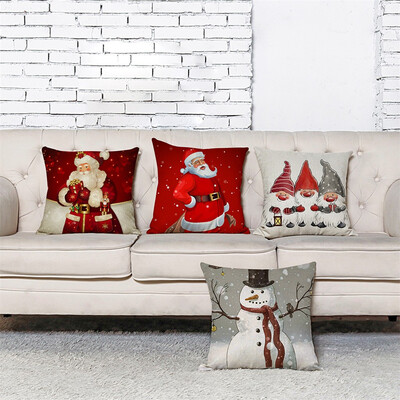 

Tailored Home Decor Cushion Cover Merry Christmas Pillowcase Sofa Throw Pillow Cover 4Pcs