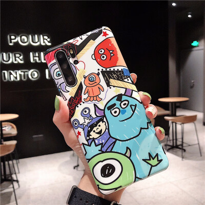 

Little monster cartoon for Huawei glory 10 Cute Monsters soft cover For Huawei glory20 20i 20pro v20 matte skin Cover