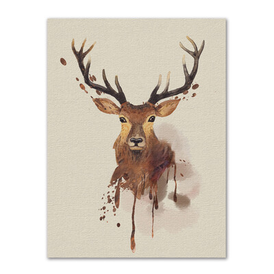 

Tailored Modern Cartoon Elk Decoration Painting Living Room Entrance House Painting