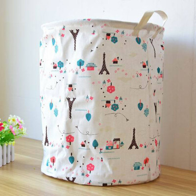 

〖Follure〗Cotton Linen Waterproof PE Coating Storage Basket Sundries Storage Box