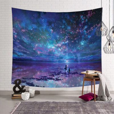 

Amazing Galaxy Wall Decor Hanging Tapestry Mandala Cloth Yoga Mats 4 Size Personalized Home Decoration Gift Beach Throw Carpets