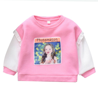 

Autumn Kids Baby Girl Cute Cartoon Print Sweatshirts Casual Toddler Blouse Long Sleeve Outerwear