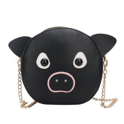 

Cute Pig Leather Children Girls Shoulder Bags Messenger Crossbody Handbags