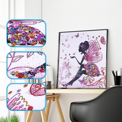 

Siaonvr Special Shaped Diamond Painting DIY 5D Partial Drill Cross Stitch Kits Crystal R