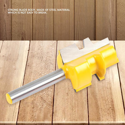 

Greensen 1Pcs Helical Tooth Shank Lock Miter Router Bit Cutter Woodworking Drill Cutting Tool 14
