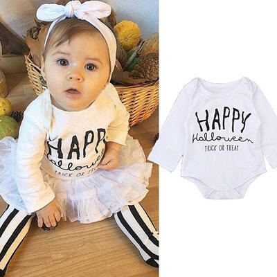 

Newborn Kids Baby Girl Boy Romper Bodysuit Set Toddler Halloween Jumpsuit