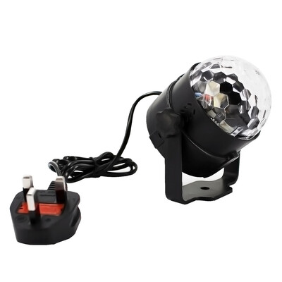 

Gobestart Party Lights Muliti Color Changes Sound Actived Auto RGB Mini Rotating Magic