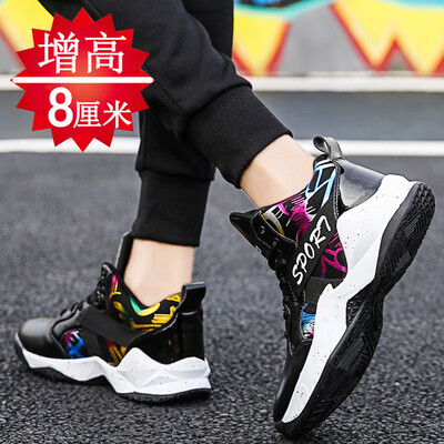

Mens Shoes Joker Korean Basketball Shoes Mens Canvas Tide Shoes Increase Sports Casual Shoes Fall Running Shoes