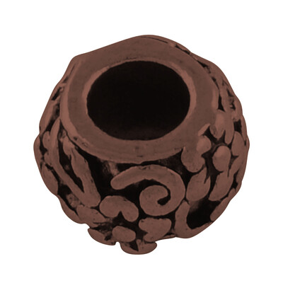 

Tibetan Style Large Hole European Rondelle Beads Lead Free & Nickel Free Red Copper 10x7mm Hole 5mm about 416pcs1000g