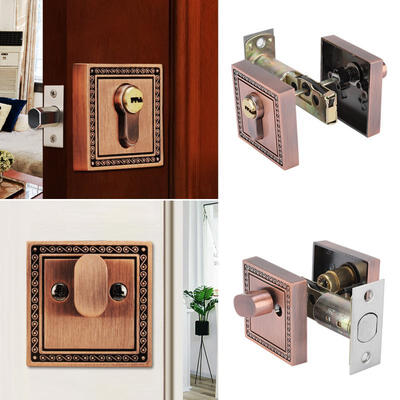 

Greensen Zinc Alloy Door Single Cylinder Deadbolt Lock Square Door Lock for Wood Door