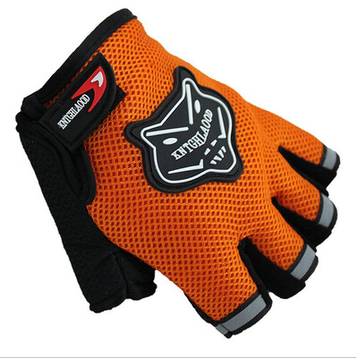 

Half Finger Gloves Mesh boy Men Children Bike Glove Outdoor Bicycle Cycling Sport