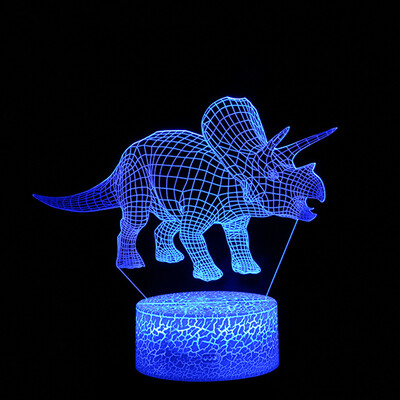 

〖Follure〗Dinosaur LED 3D Illuminated Lamp Optical Desk Night Light With 7 Color Changing