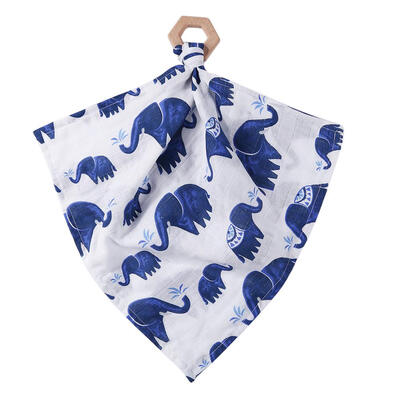 

2pcs Cotton Soft Baby Bibs Printed Infant Saliva Towel Teether Baby Care