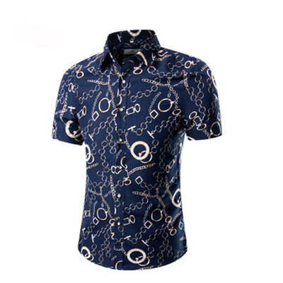 

Luxury Men Slim Fit Shirt Short Sleeve Stylish Formal Casual Dress Shirt Tops